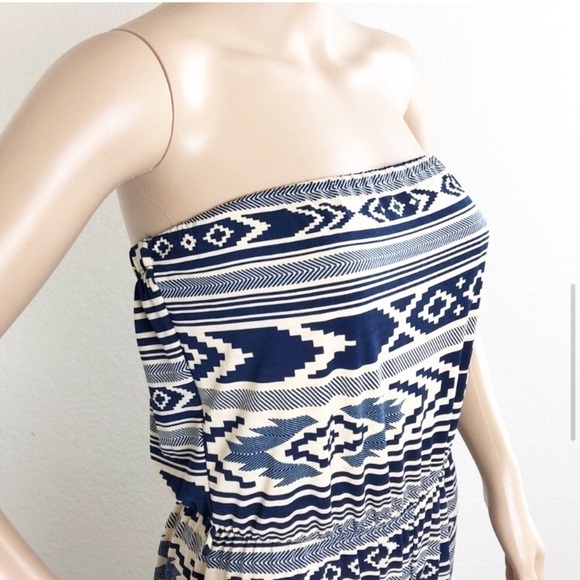 Papaya tribal print strapless jumpsuit - Picture 4 of 8